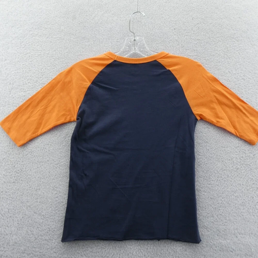 Auburn Tigers Shirt Kids Small Blue '47 Brand Raglan 3/4 Sleeve Boys Youth New‎